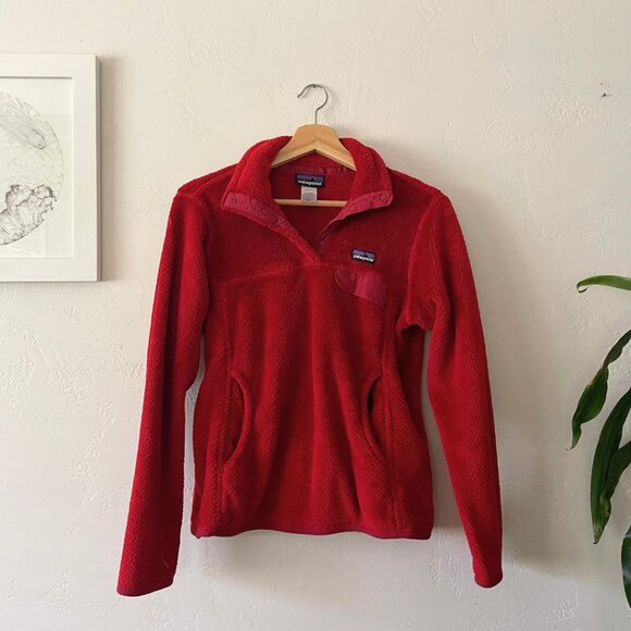 Patagonia Jackets & Blazers - PATAGONIA Re-Tool Snap-T Fleece Pullover Scarlett Red | Size S